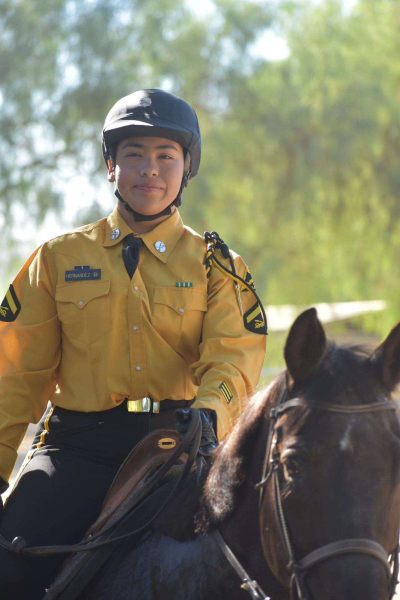 Dominick Hernandez at the California Rangers Competition 2024 where she advanced to the Mayor’s Corporal Rank